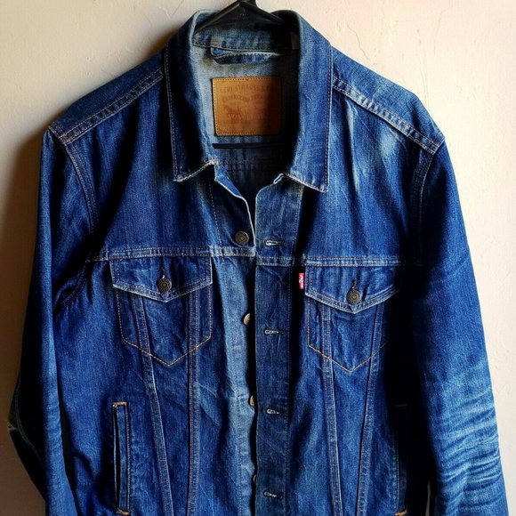 Levi Strauss Denim Blue Jean Jacket Size Medium - Picture 1 of 5